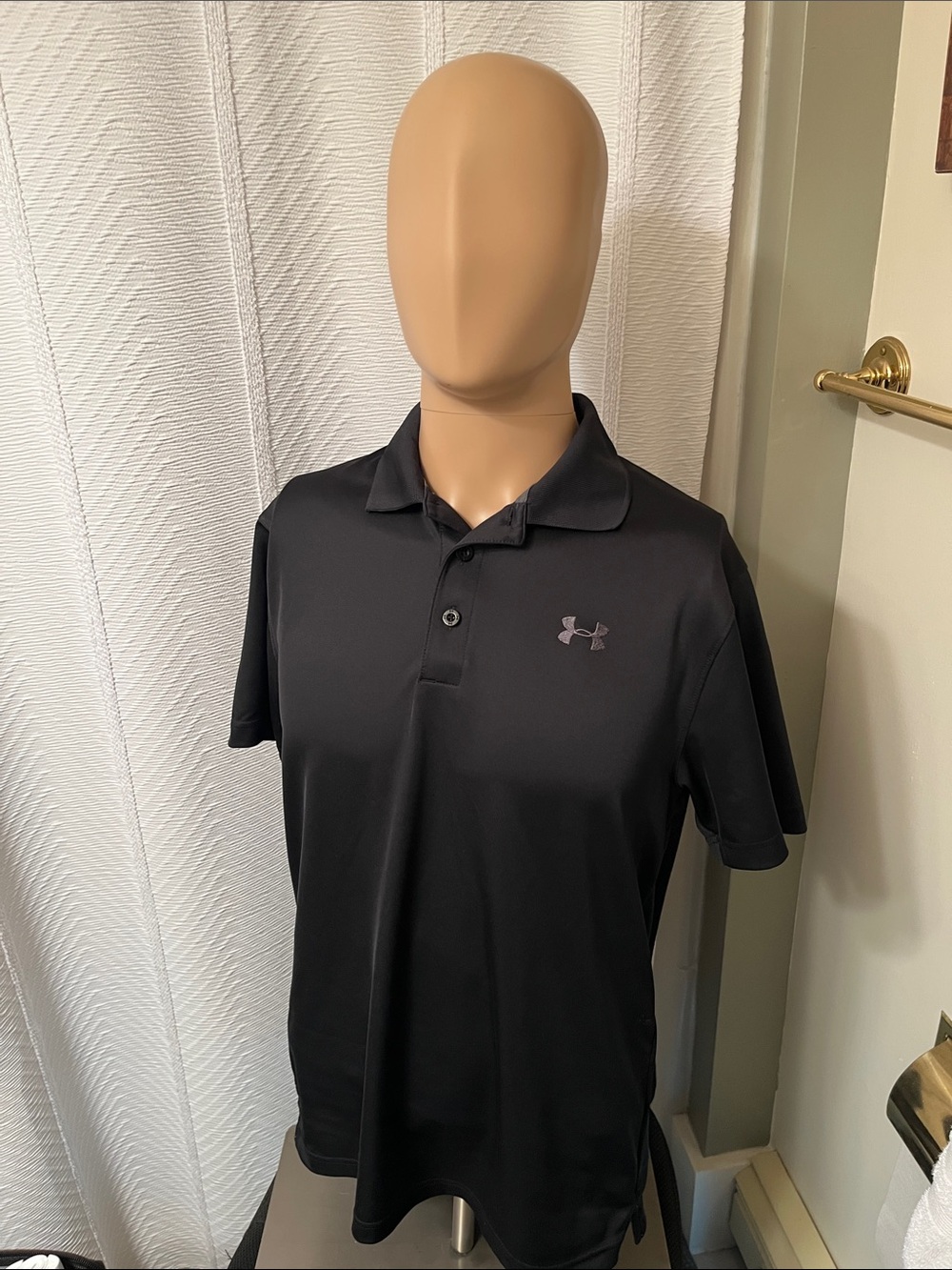 Under Armour Black Short-Sleeve Golf Polo